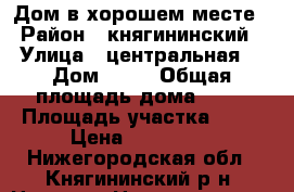 Дом в хорошем месте › Район ­ княгининский › Улица ­ центральная  › Дом ­ 47 › Общая площадь дома ­ 36 › Площадь участка ­ 25 › Цена ­ 655 000 - Нижегородская обл., Княгининский р-н, Новая д. Недвижимость » Дома, коттеджи, дачи продажа   
